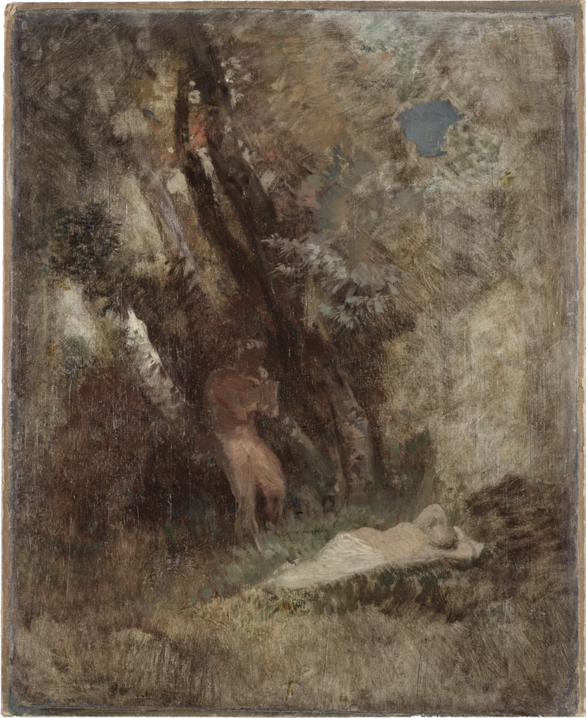 Paesaggio forestale con fauno e ninfa - Germanisches Nationalmuseum, Norimberga